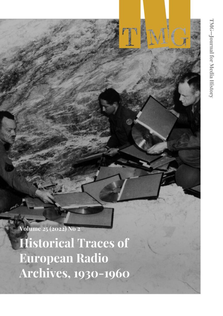 The front cover of a journal, showing US soldiers in a salt mine with matrix discs